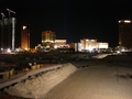 Long shot of the New Frontier hotel/casino from
the roof of the Circus Circus parking garage.